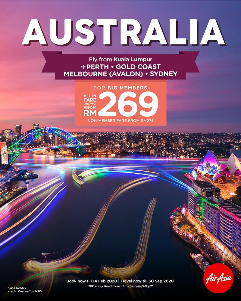 AirAsia機票限時大促銷!飛往印度RM199、台北RM209起、澳洲RM269起! - hmitalk.com AirAsia機票限時大促銷!飛往印度RM199、台北RM209起、澳洲RM269起! - hmitalk.com